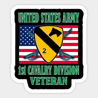 1st Cavalry Division- Veteran Sticker